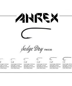 Ahrex Hooks Ahrex FW530 Freshwater Sedge Dry Fly Hook