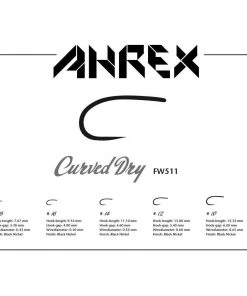 Ahrex FW511 Barbless Freshwater Curved Dry Fly Hook