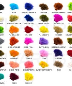Hareline Strung Marabou Blood Quills Fly Tying Materials
