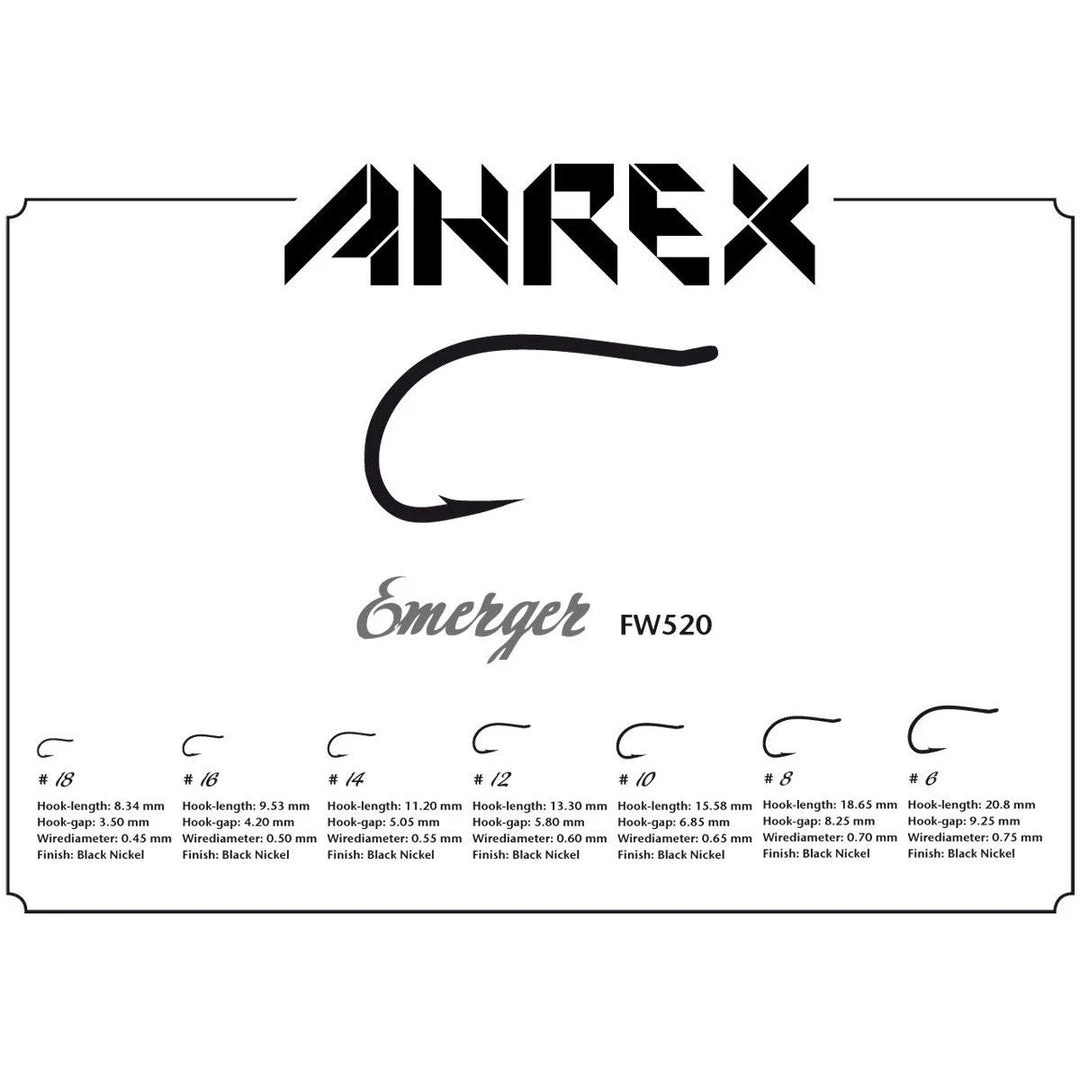 Hooks Ahrex FW520 Emerger Hook - Barbed