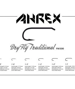 Hooks Ahrex FW500 Freshwater Traditional Dry Fly Hook