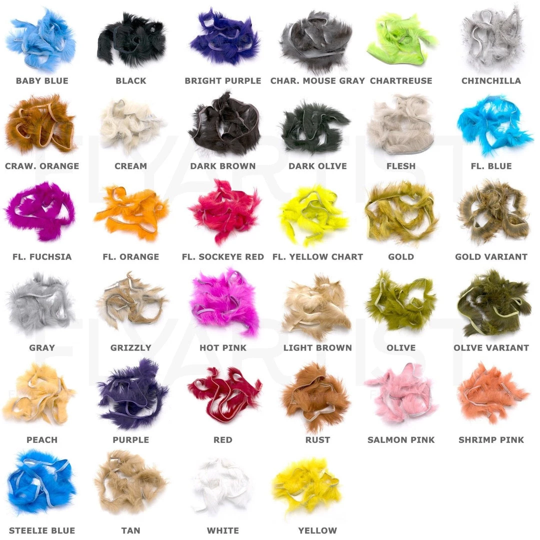 Hareline Crosscut Rabbit Strips