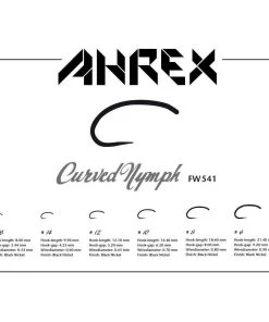 Ahrex FW541 Barbless Freshwater Curved Nymph Hook