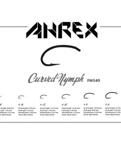 Hooks Ahrex FW540 Freshwater Curved Nymph Hook