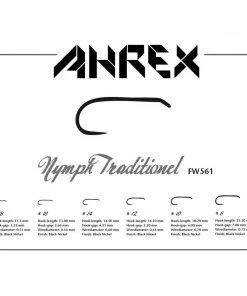 Ahrex FW561 Barbless Freshwater Traditional Nymph Hook