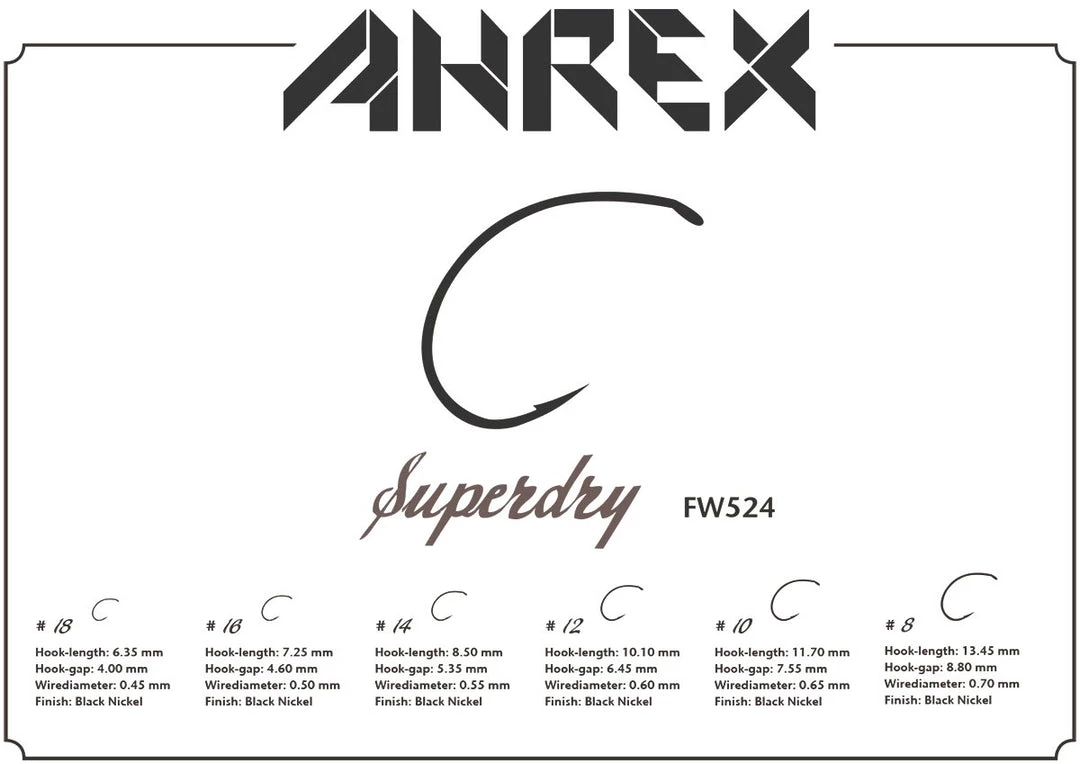 Hooks Ahrex FW524 SuperDry Hook