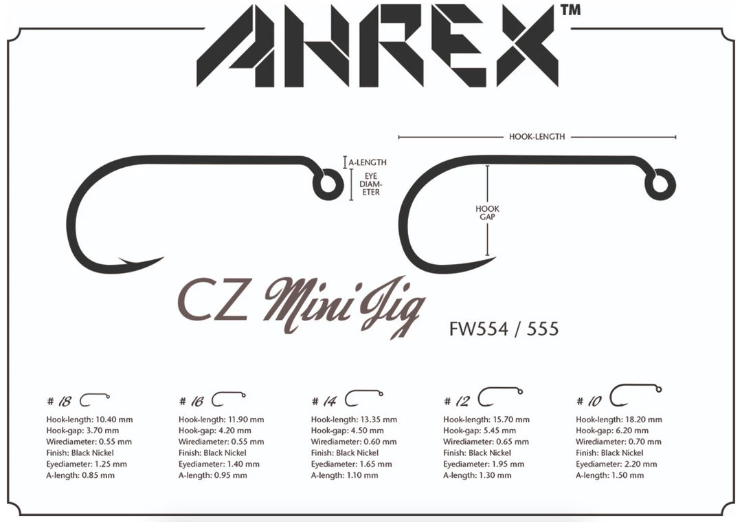 Hooks Ahrex FW554 CZ Mini Jig Hook