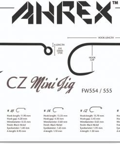 Ahrex FW555 Barbless CZ Mini Jig Hook Hooks
