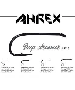 Ahrex NS115 Nordic Salt Deep Streamer Hook Hooks