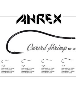 Ahrex NS150 Nordic Salt Curved Shrimp Hook