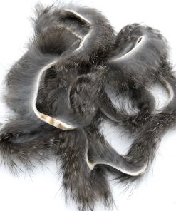 Hareline Black Barred Rabbit Strips Fly Tying Materials