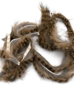 Hareline Black Barred Rabbit Strips Fly Tying Materials