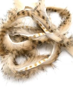 Hareline Black Barred Rabbit Strips Fly Tying Materials