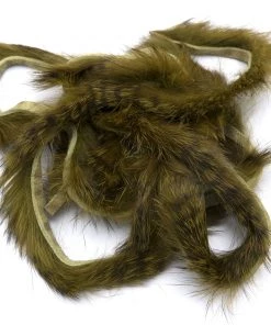 Hareline Black Barred Rabbit Strips Fly Tying Materials