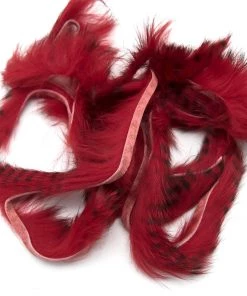 Hareline Black Barred Rabbit Strips Fly Tying Materials