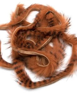 Hareline Black Barred Rabbit Strips Fly Tying Materials
