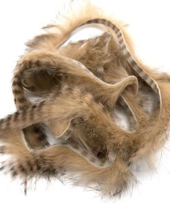 Hareline Black Barred Rabbit Strips Fly Tying Materials