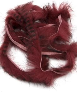 Hareline Black Barred Rabbit Strips Fly Tying Materials