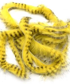 Hareline Black Barred Rabbit Strips Fly Tying Materials