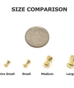 Hareline Brass Dumbbell Eyes Fly Tying Materials