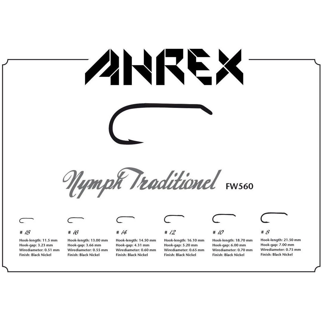 Hooks Ahrex FW560 Freshwater Traditional Nymph Hook