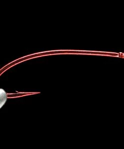 Daiichi 1273 Curved Nymph Hook - Red