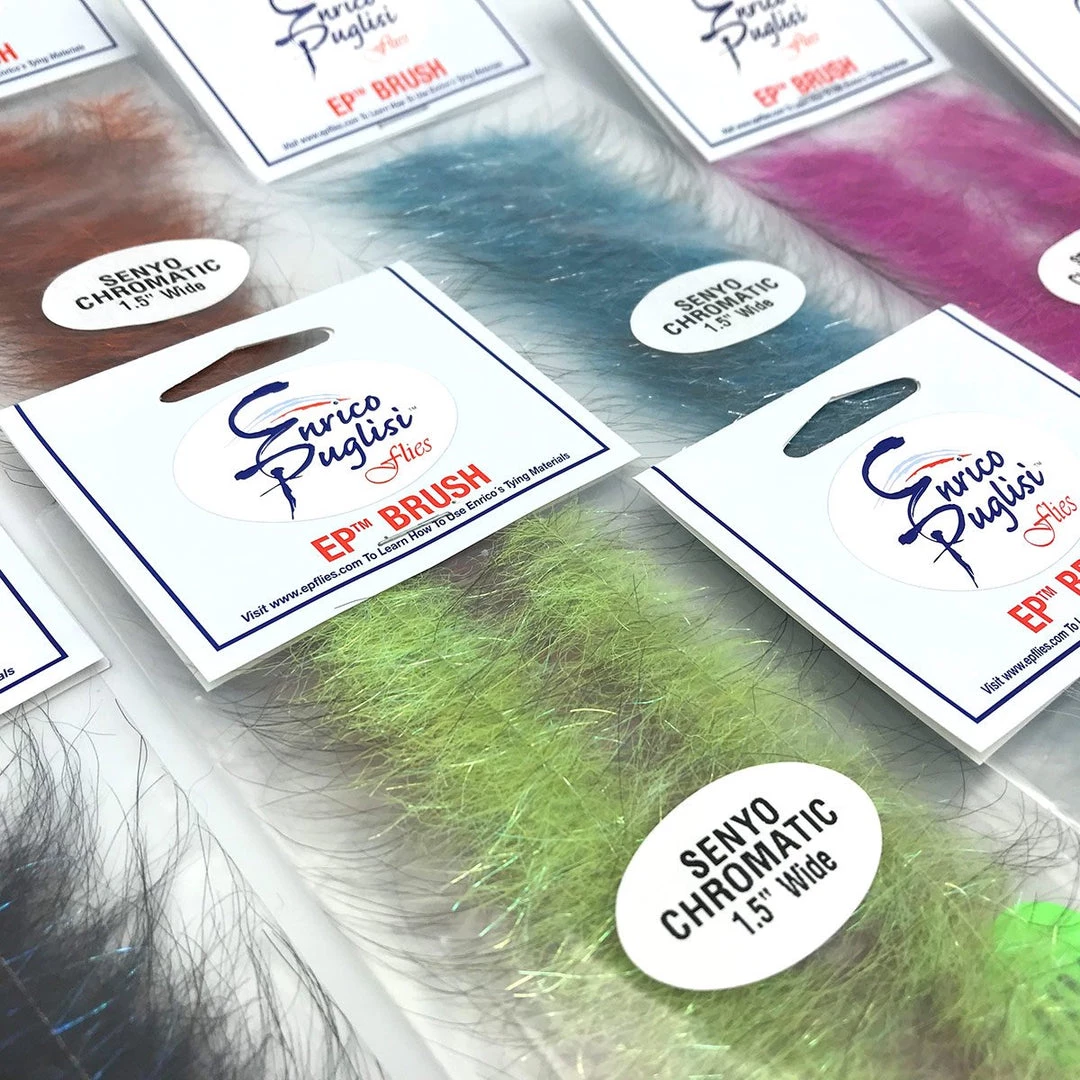 Enrico Puglisi EP Senyo Chromatic Brush 1.5" Wide Fly Tying Materials