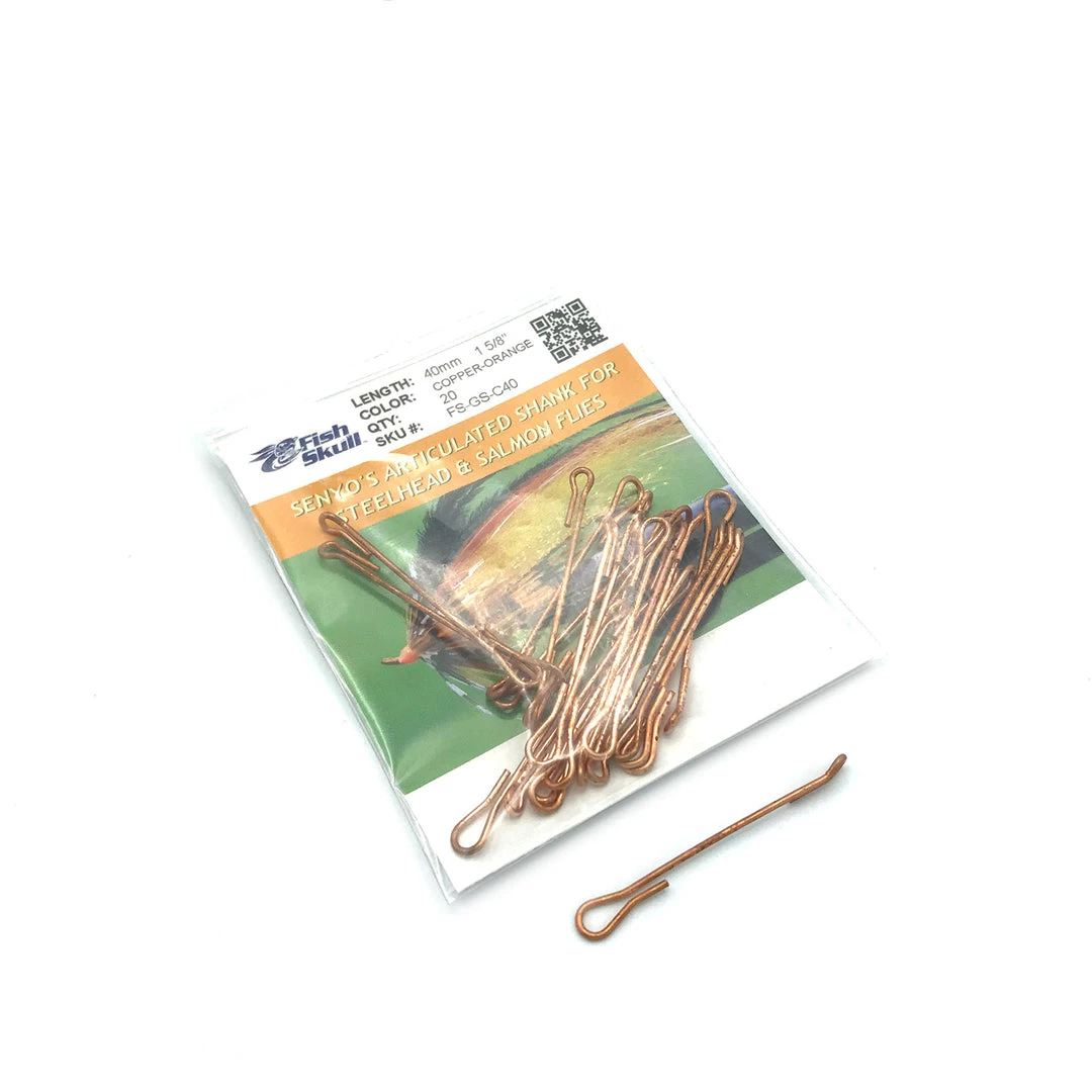 Flymen Fishing Company Fish-Skull Senyo's Articulated Shank For Steel & Salmon Flies