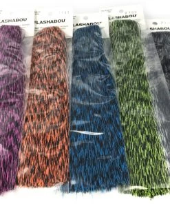 Hedron Fly Tying Materials Grizzly Barred Flashabou