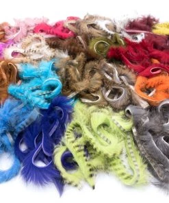 Hareline Black Barred Rabbit Strips Fly Tying Materials