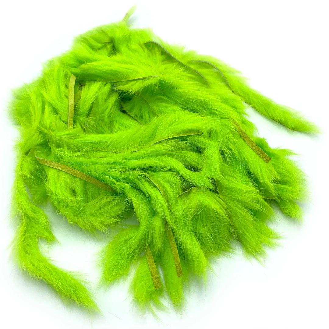 Hareline Cross Cut Rabbit Hide Strips Fly Tying Materials