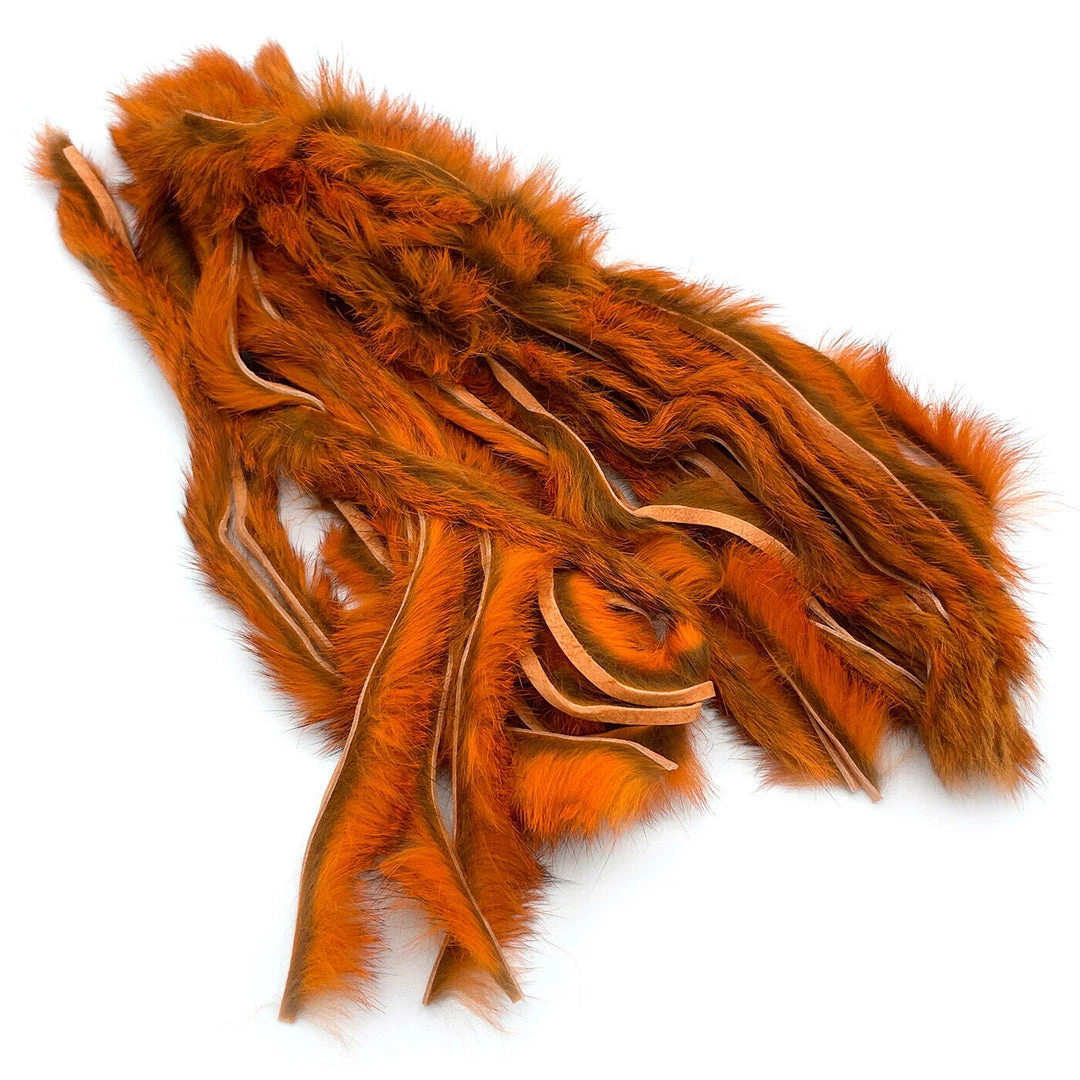 Hareline Cross Cut Rabbit Hide Strips Fly Tying Materials