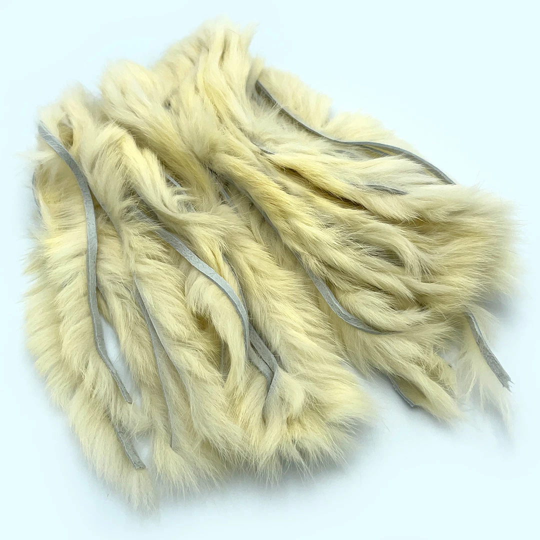 Hareline Cross Cut Rabbit Hide Strips Fly Tying Materials