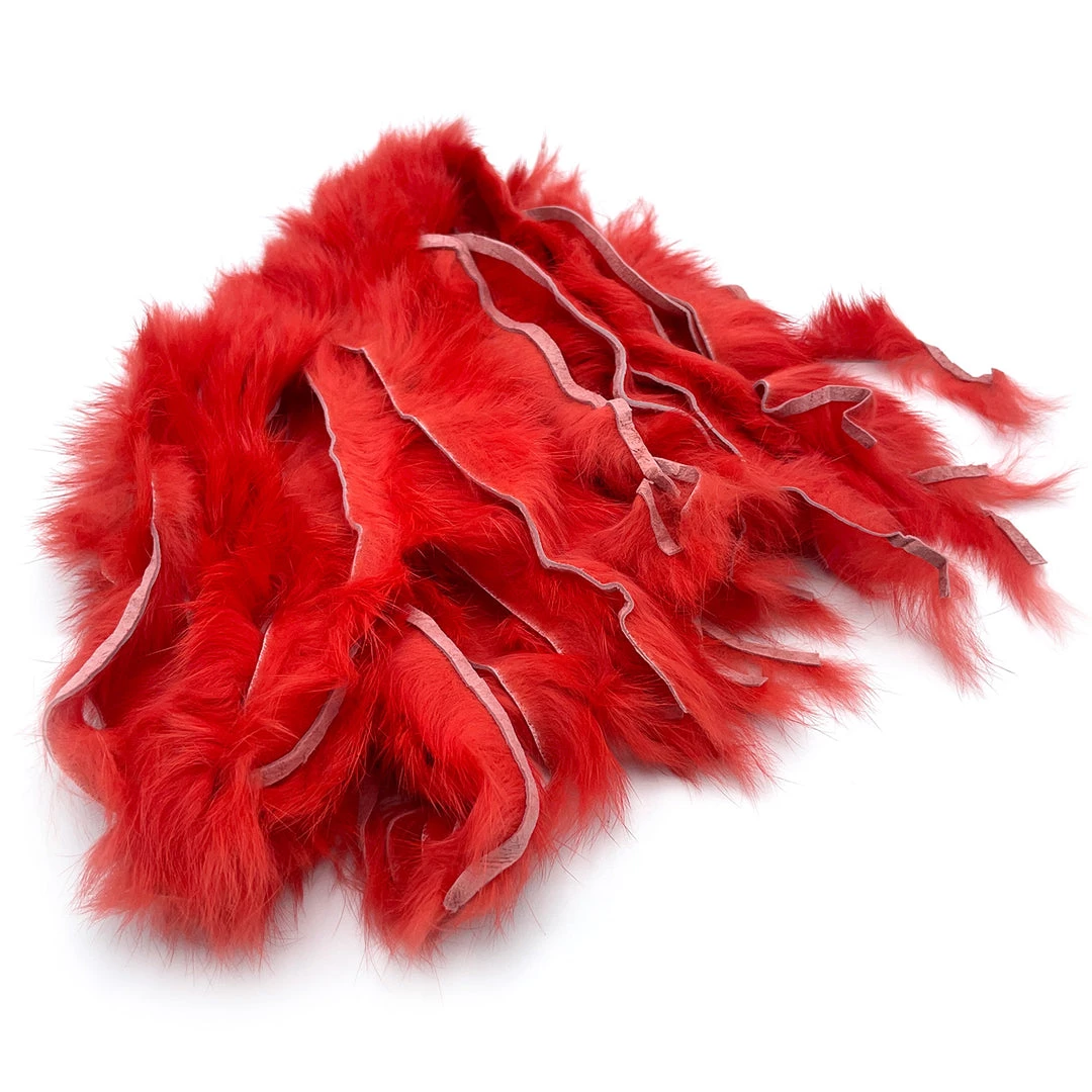Hareline Cross Cut Rabbit Hide Strips Fly Tying Materials