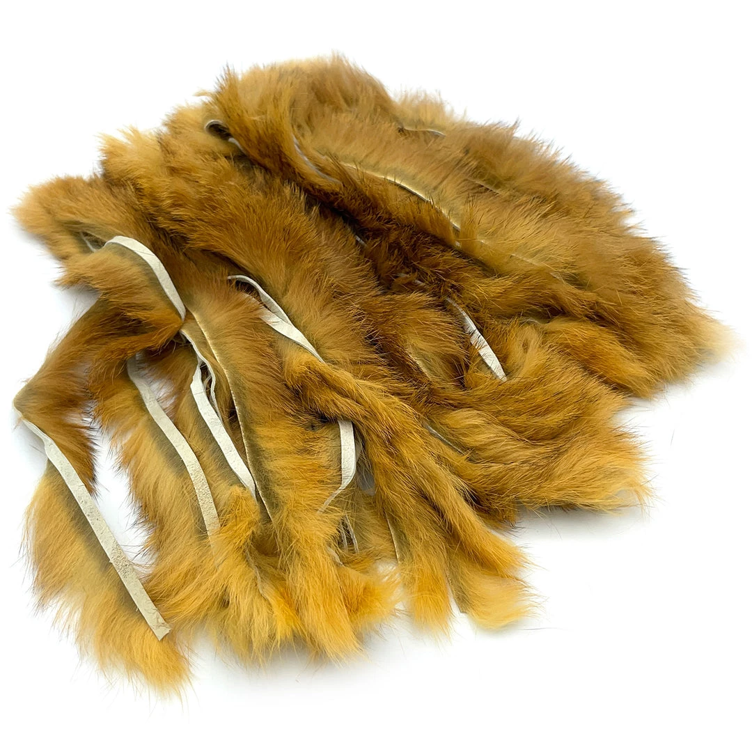 Hareline Cross Cut Rabbit Hide Strips Fly Tying Materials