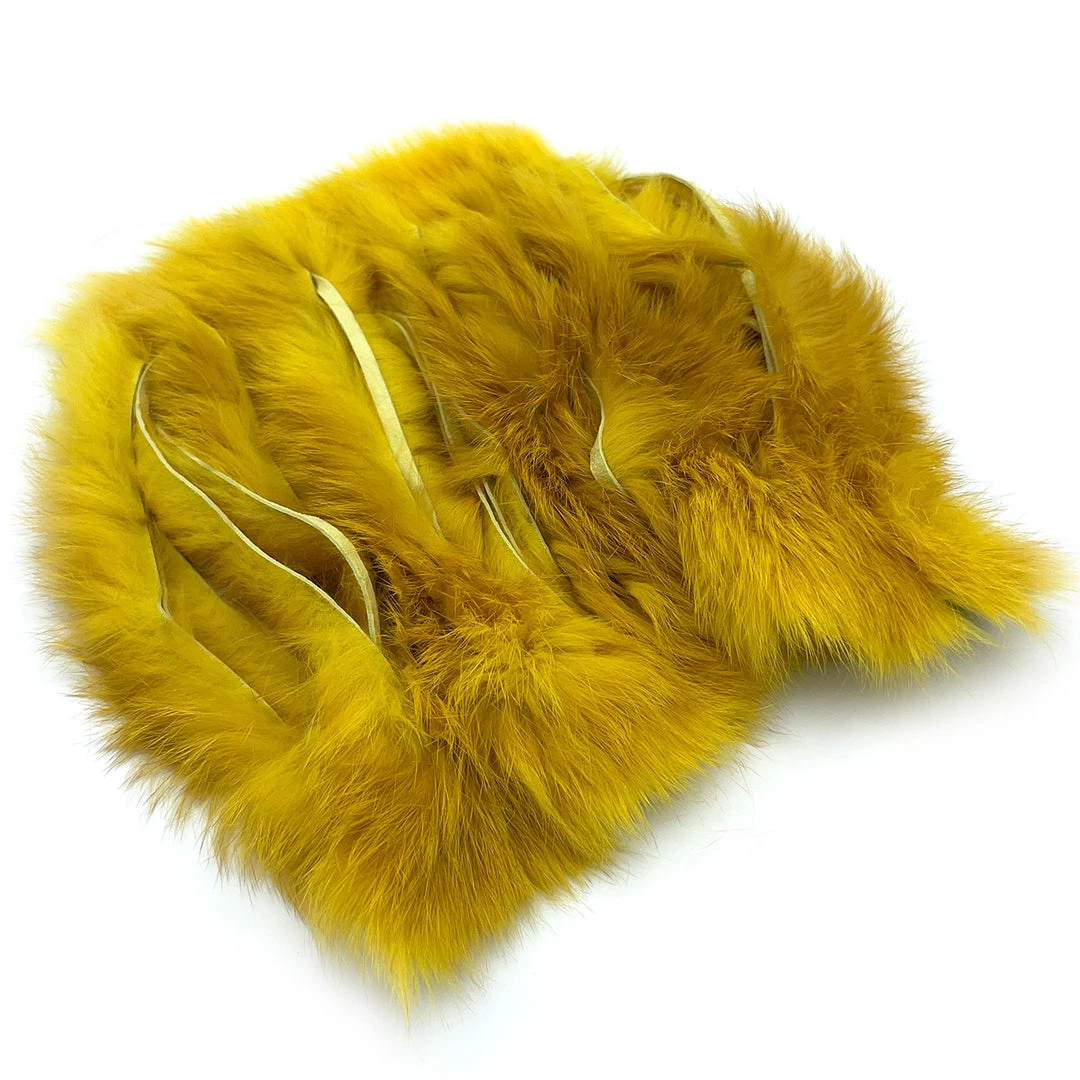 Hareline Cross Cut Rabbit Hide Strips Fly Tying Materials