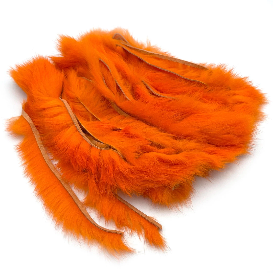 Hareline Cross Cut Rabbit Hide Strips Fly Tying Materials