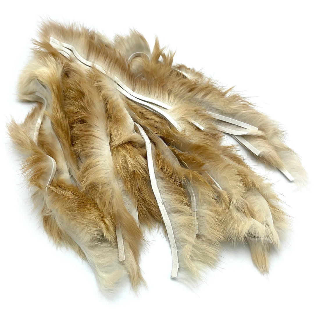 Hareline Cross Cut Rabbit Hide Strips Fly Tying Materials