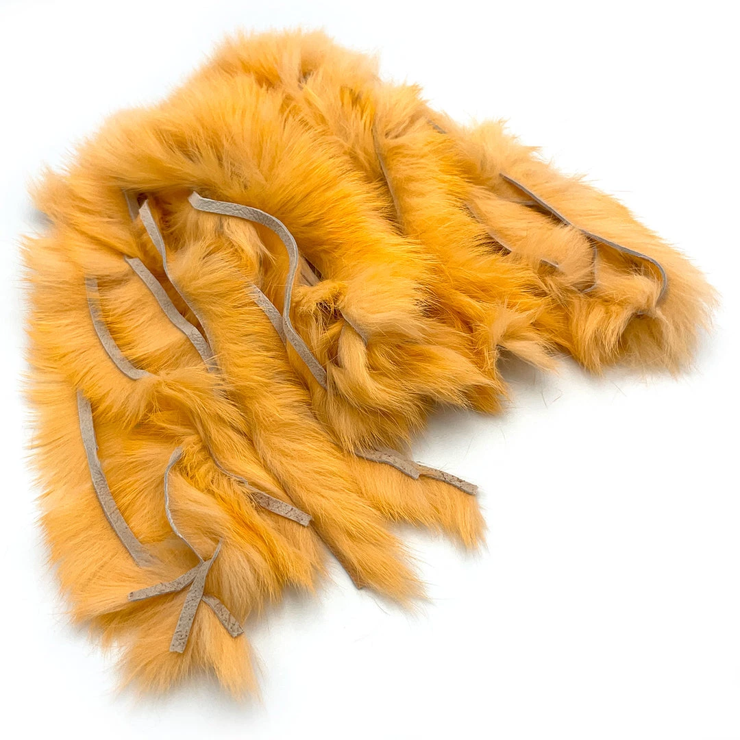 Hareline Cross Cut Rabbit Hide Strips Fly Tying Materials