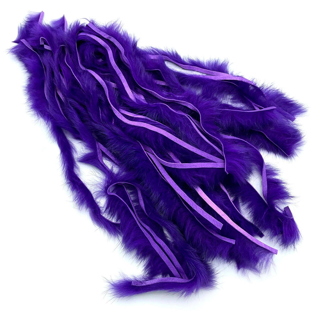 Hareline Cross Cut Rabbit Hide Strips Fly Tying Materials