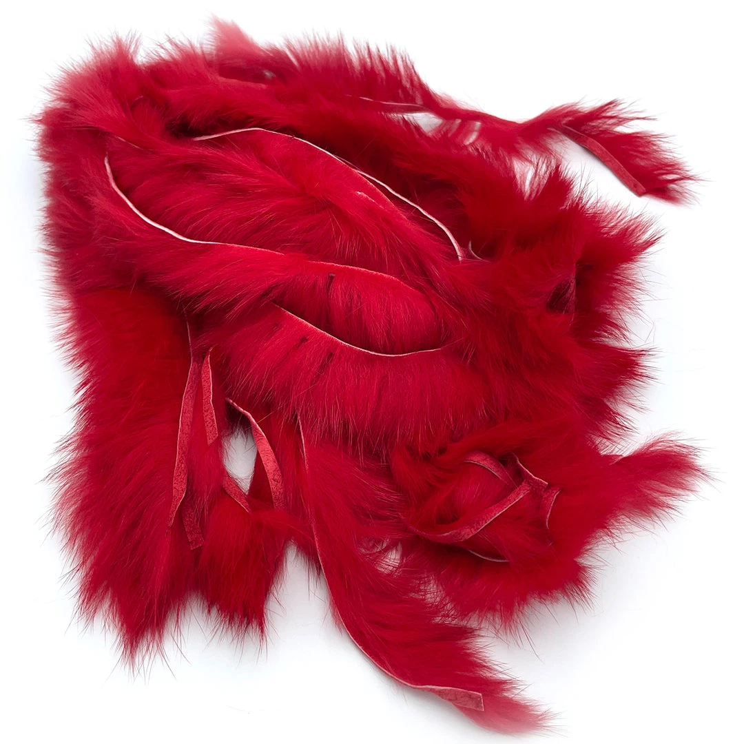 Hareline Cross Cut Rabbit Hide Strips Fly Tying Materials