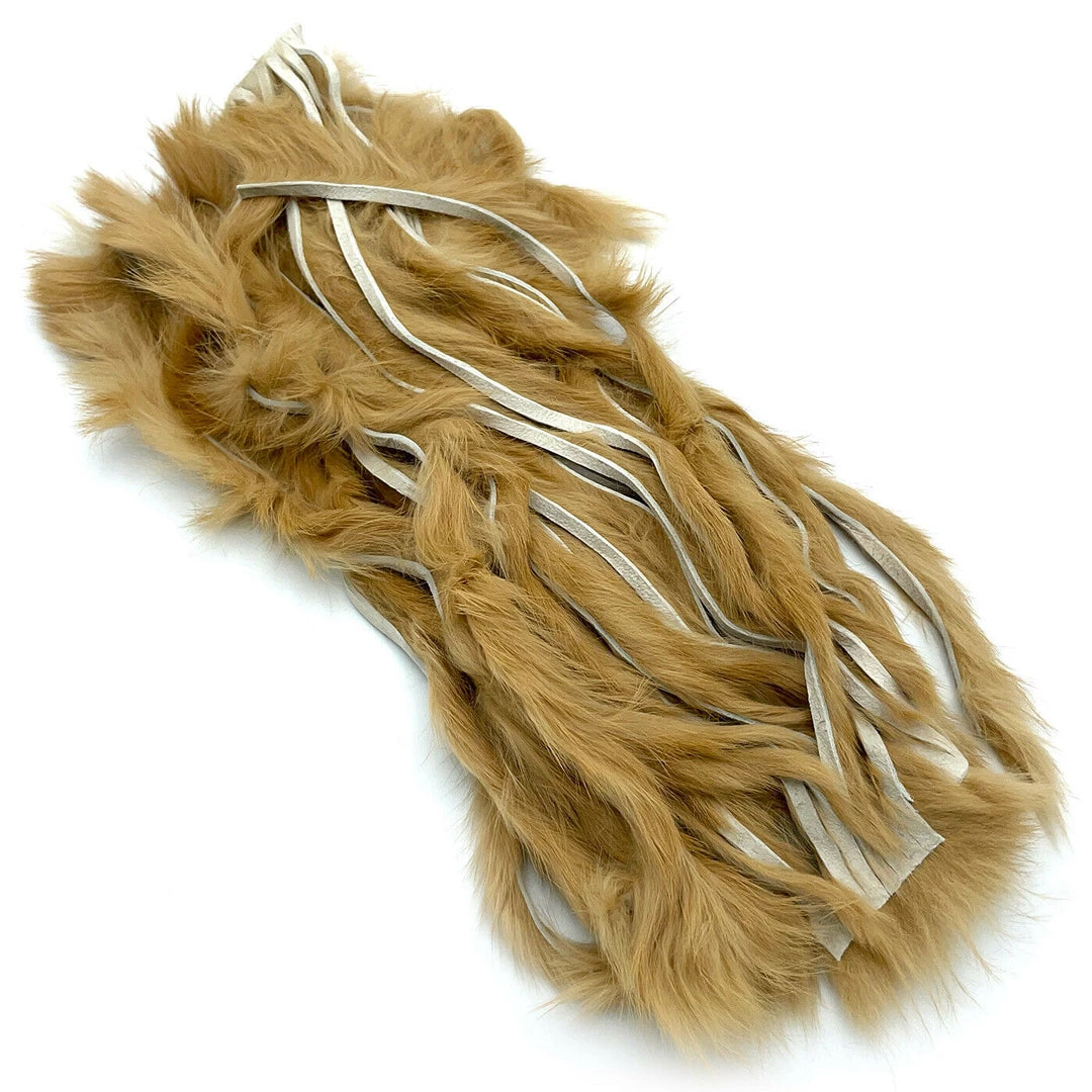 Hareline Cross Cut Rabbit Hide Strips Fly Tying Materials
