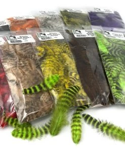 Hareline Fly Tying Materials Grizzly Soft Hackle