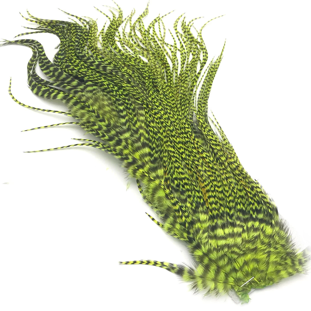 Hareline Half Grizzly Saddle