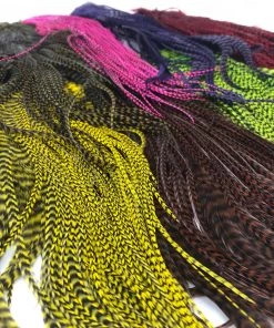 Hareline Half Grizzly Saddle