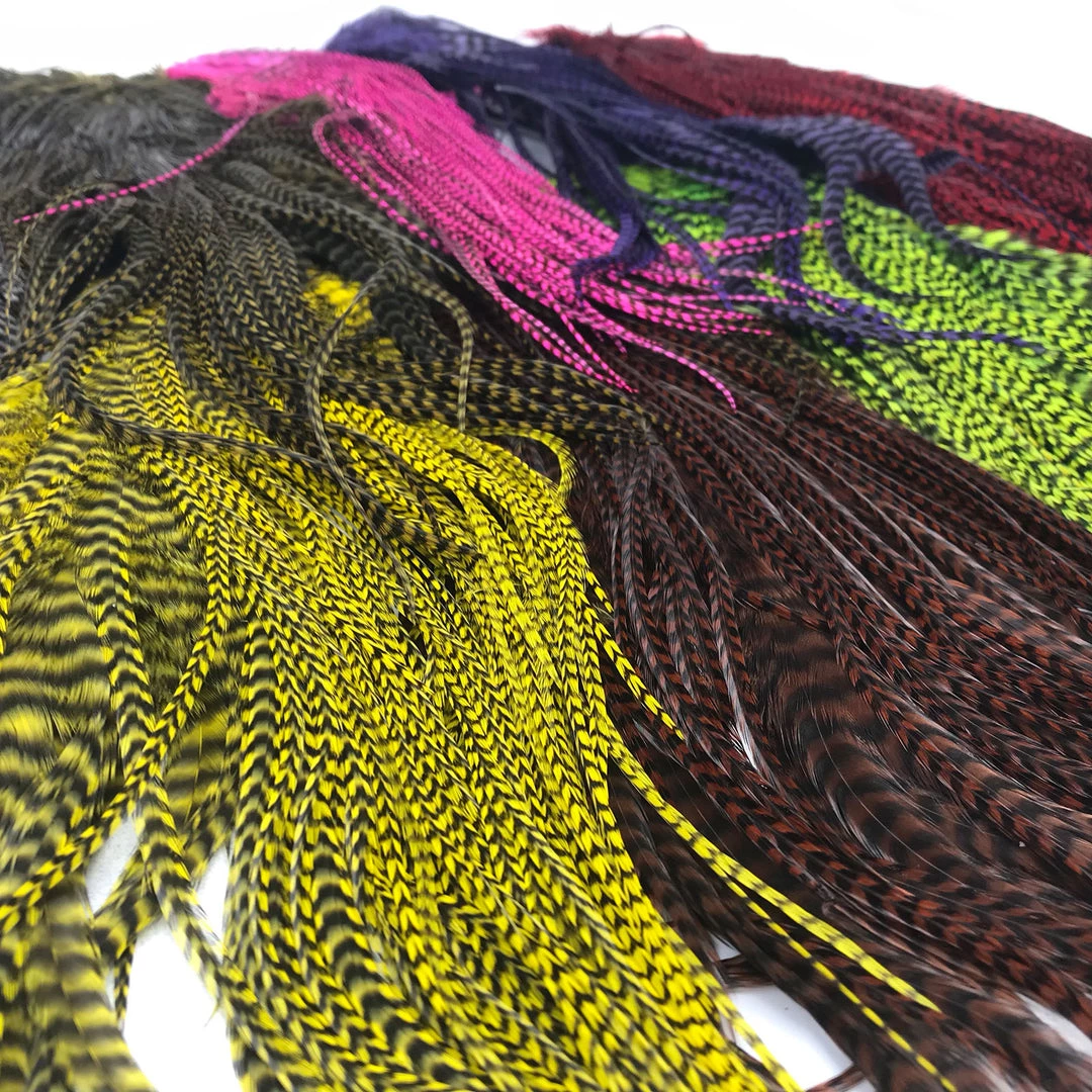 Hareline Half Grizzly Saddle