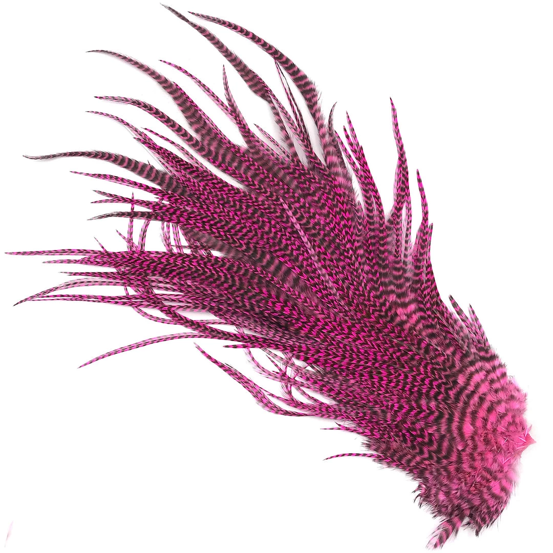 Hareline Half Grizzly Saddle