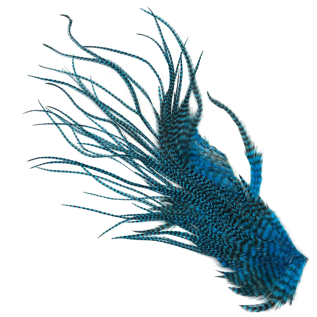 Hareline Half Grizzly Saddle