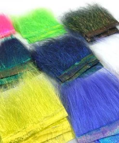 Hareline Fly Tying Materials Ice Dub Shimmer Fringe