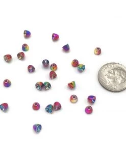 Hareline Rainbow Brass Coneheads